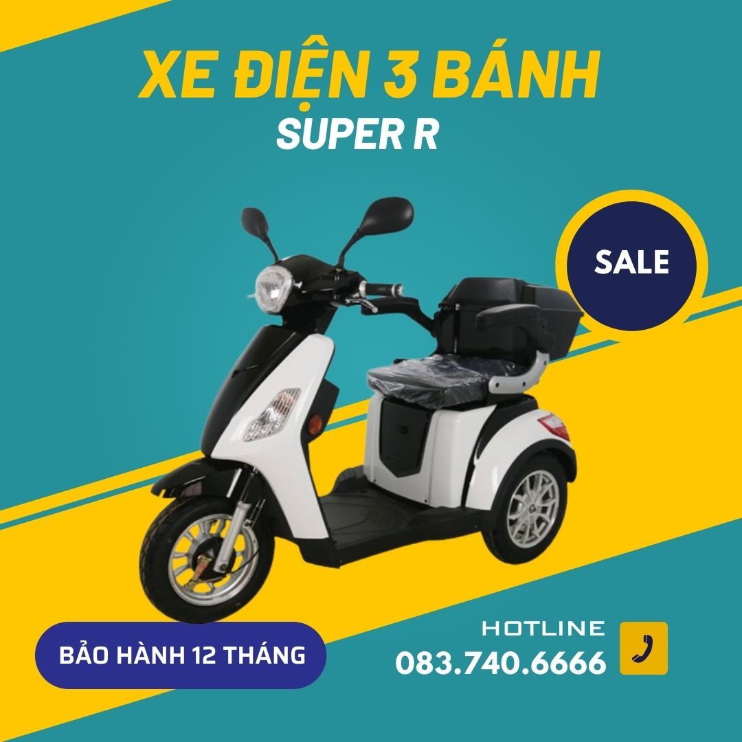 XE ĐIỆN 3 BÁNH SUPER R